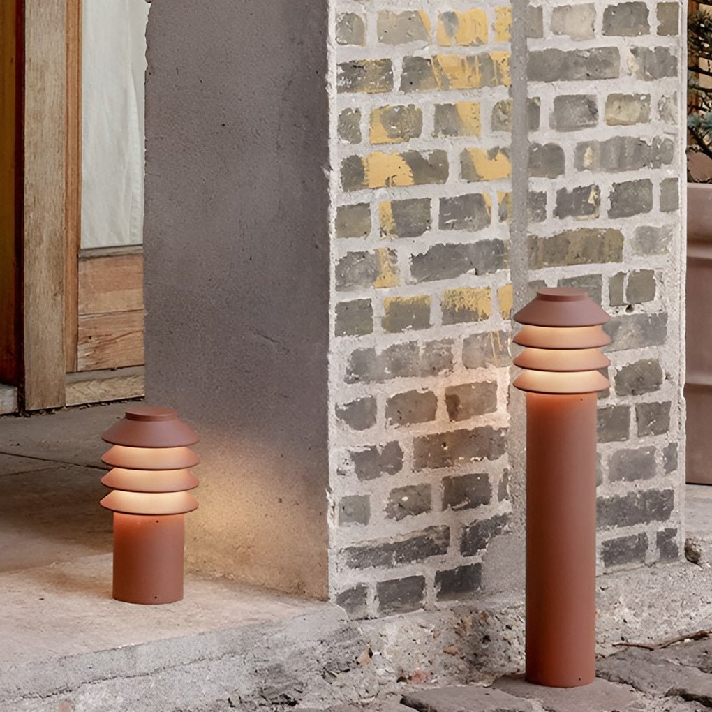 Modern Aluminum LED Outdoor Cylinder Light Versatile Garden and Pathway Illumination - Lamp Outdoor