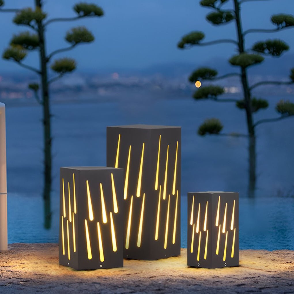 LED Pathway Lighting with Meteor Visual Effect Elegant Outdoor Decor - Lamp Outdoor