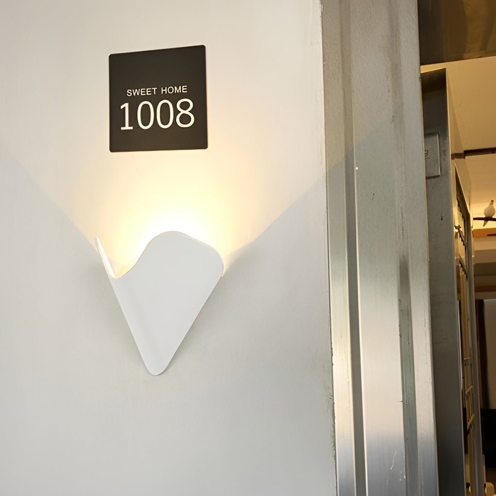 Creative Modern Wall Sconces LED Doorplate Lamp Waterproof Wall Lights Fixture Indoor Outdoor - Lamp Outdoor