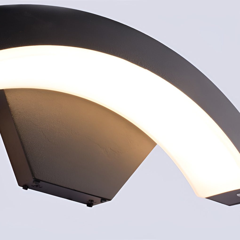 Classic Curved Glow LED Wall Light Outdoor Downlights Porch Wall Mounted Sconce - Lamp Outdoor