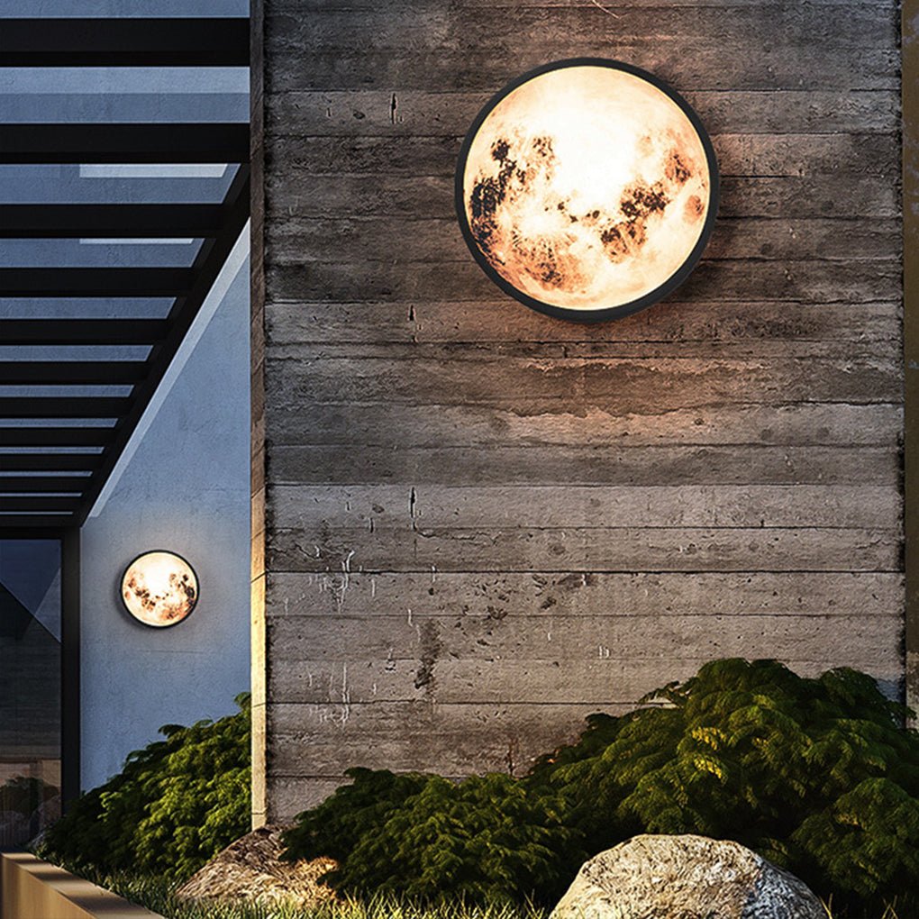 Creative Moon Outdoor Waterproof Garden Light LED Exterior Wall Light - Lamp Outdoor
