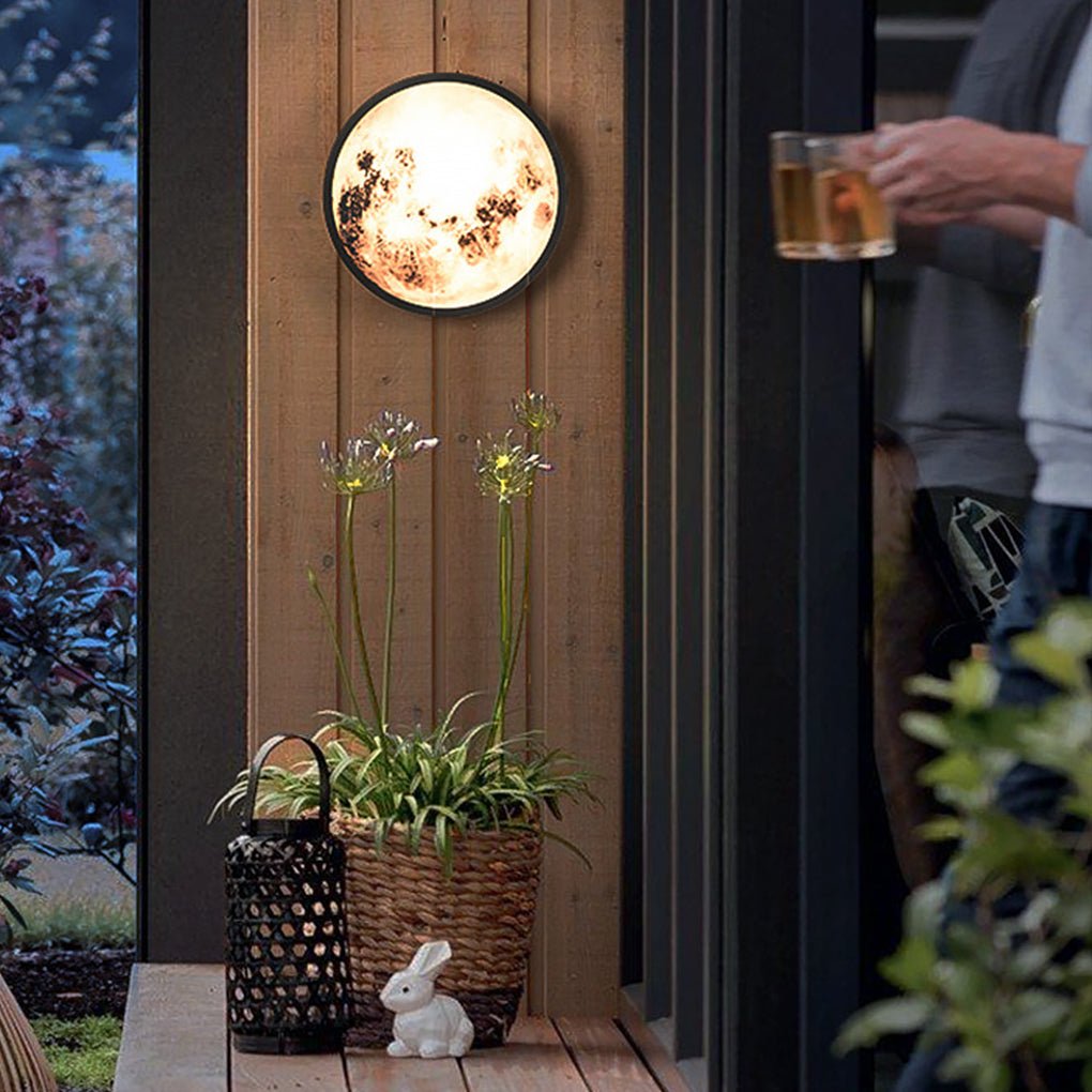 Creative Moon Outdoor Waterproof Garden Light LED Exterior Wall Light - Lamp Outdoor