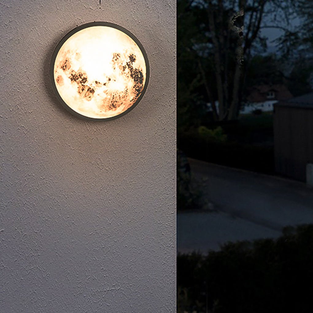 Creative Moon Outdoor Waterproof Garden Light LED Exterior Wall Light - Lamp Outdoor