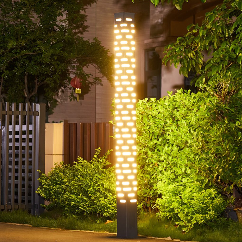 Modern Rectangular Outdoor Bollard Lights - Sleek and Durable - Lamp Outdoor