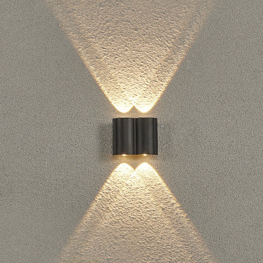 Creative Wave Arc Design Up and Down Lights LED Outdoor Wall Lights Wall Sconces Waterproof - Lamp Outdoor
