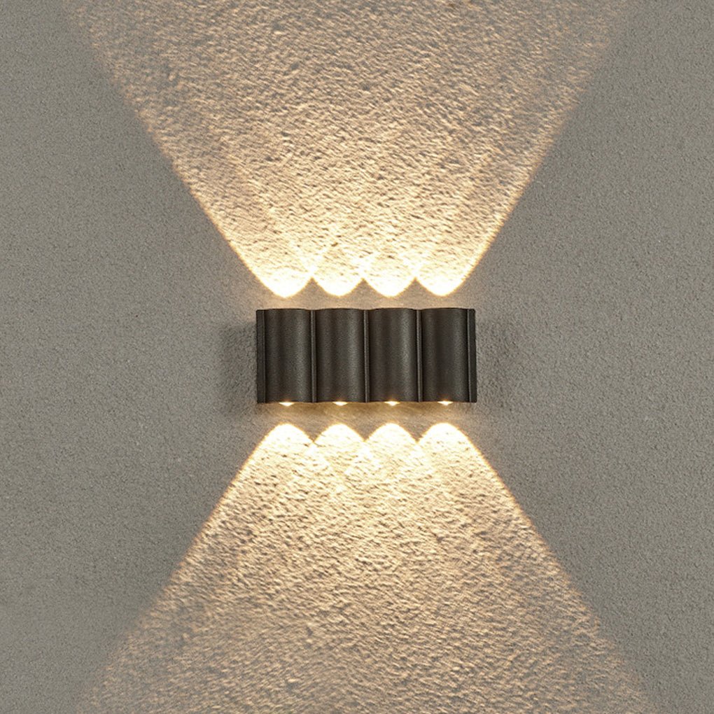 Creative Wave Arc Design Up and Down Lights LED Outdoor Wall Lights Wall Sconces Waterproof - Lamp Outdoor