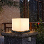 Waterproof Modern Outdoor Pillar Lights with PE Lampshade - Lamp Outdoor