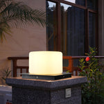 Waterproof Modern Outdoor Pillar Lights with PE Lampshade - Lamp Outdoor