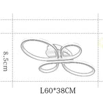 Brisa Modern LED Multi Rings Flush Mount Ceiling Light, Brown/White - Lamp Outdoor