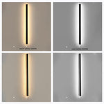 Arisha Ripple Minimalist Linear LED Outdoor Wall Lamp Metal Garden Corridor Balcony - Lamp Outdoor