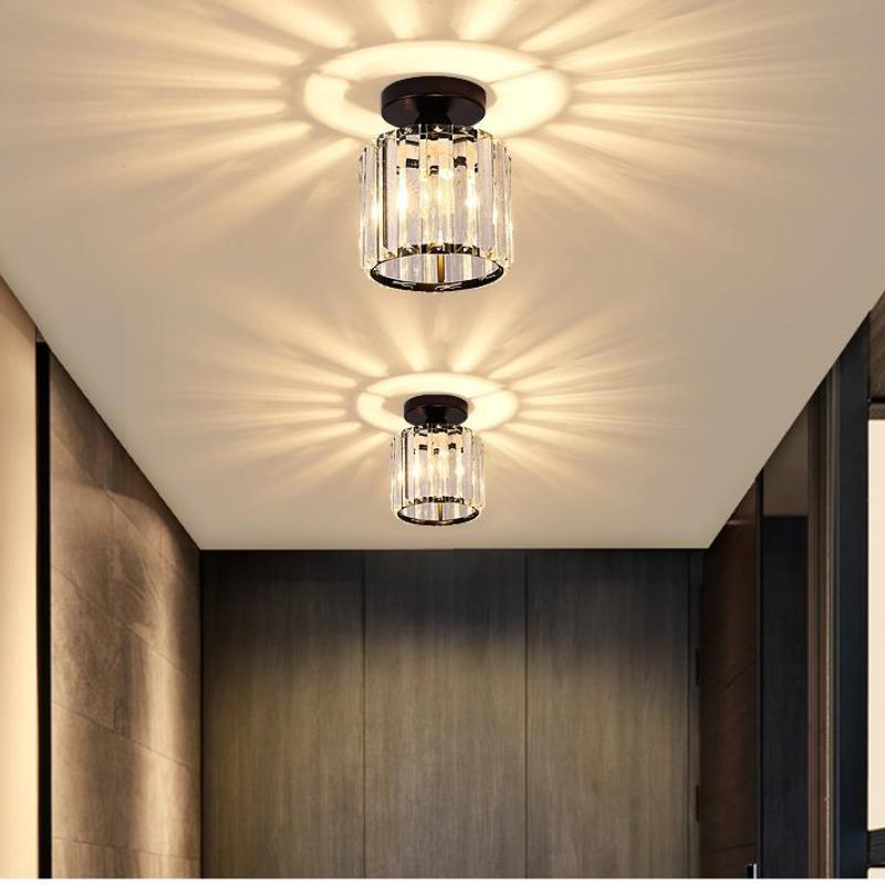 Stonel Modern Metal/Crystal Ceiling Light, 3 Colors - Lamp Outdoor