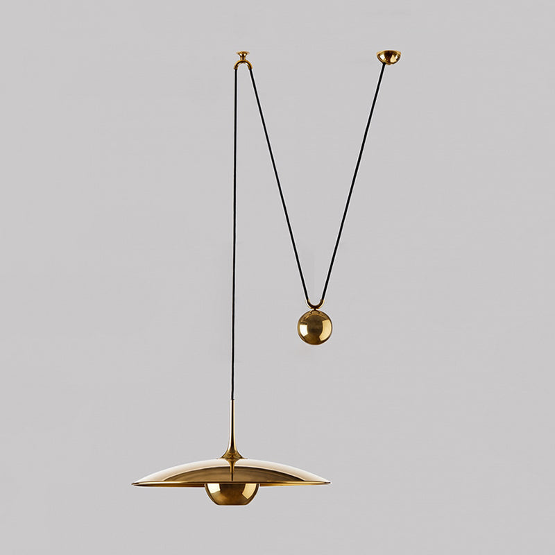 Pyra Minimalist Metal Pendant Light, Gold - Lamp Outdoor