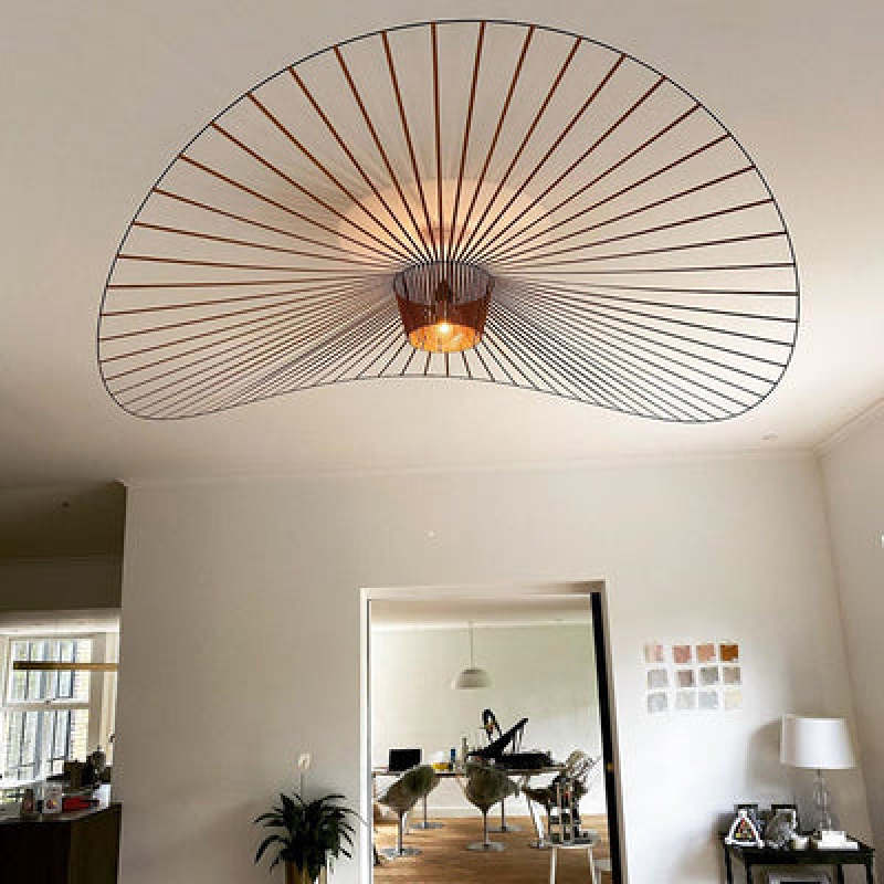 Zenro Modern Flower Fabric Pendant Light 4 Color, Black/White/Gold/Brown - Lamp Outdoor