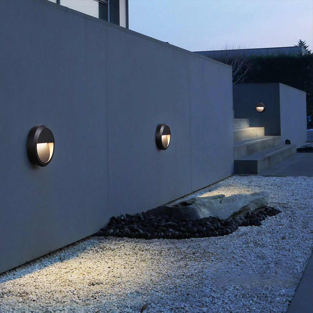Geometric LED Outdoor Step Lights Minimalist Style - Lamp Outdoor