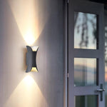 Curved LED Up and Down Lighting Waterproof Modern Outdoor Wall Lights - Lamp Outdoor