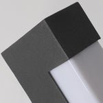 Modern Black Square Tall Aluminum LED Landscape Lighting Pathway Lights - Lamp Outdoor