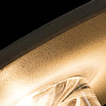Outdoor Round Gray Concrete LED Wall Flush Lights Accent Landscape Lighting - Lamp Outdoor