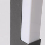 Modern Black Square Tall Aluminum LED Landscape Lighting Pathway Lights - Lamp Outdoor