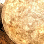 Resin Round Ball Moon LED Waterproof White Modern Outdoor Light Fence Lights - Lamp Outdoor