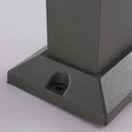 Sleek Cuboid Black Aluminum LED Bollard Lights Waterproof and Minimalist Design - Lamp Outdoor
