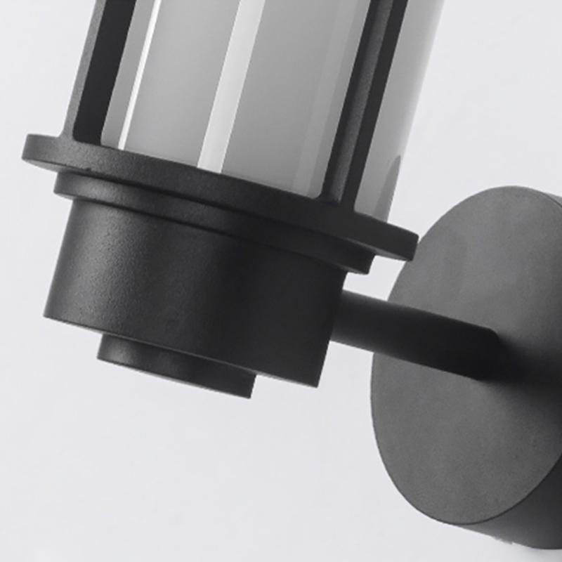 Top Hats Shape Aluminum LED Waterproof Black Retro Outdoor Wall Lights - Lamp Outdoor