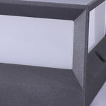 Square Waterproof Black Modern Solar Lights Outdoor Fence Post Lights - Lamp Outdoor