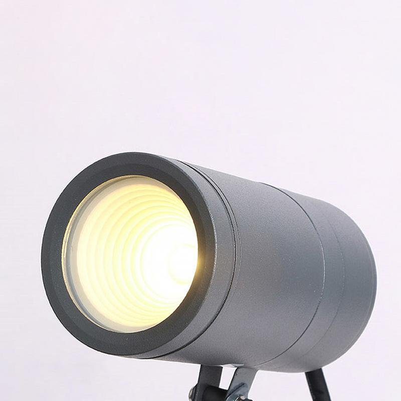 Adjustable Round Aluminum LED Waterproof Black Modern Tree Spotlights - Lamp Outdoor