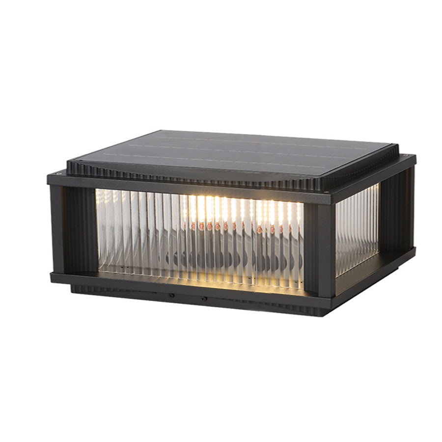 Waterproof Outdoor Pillar Solar Lights Retro Style - Lamp Outdoor
