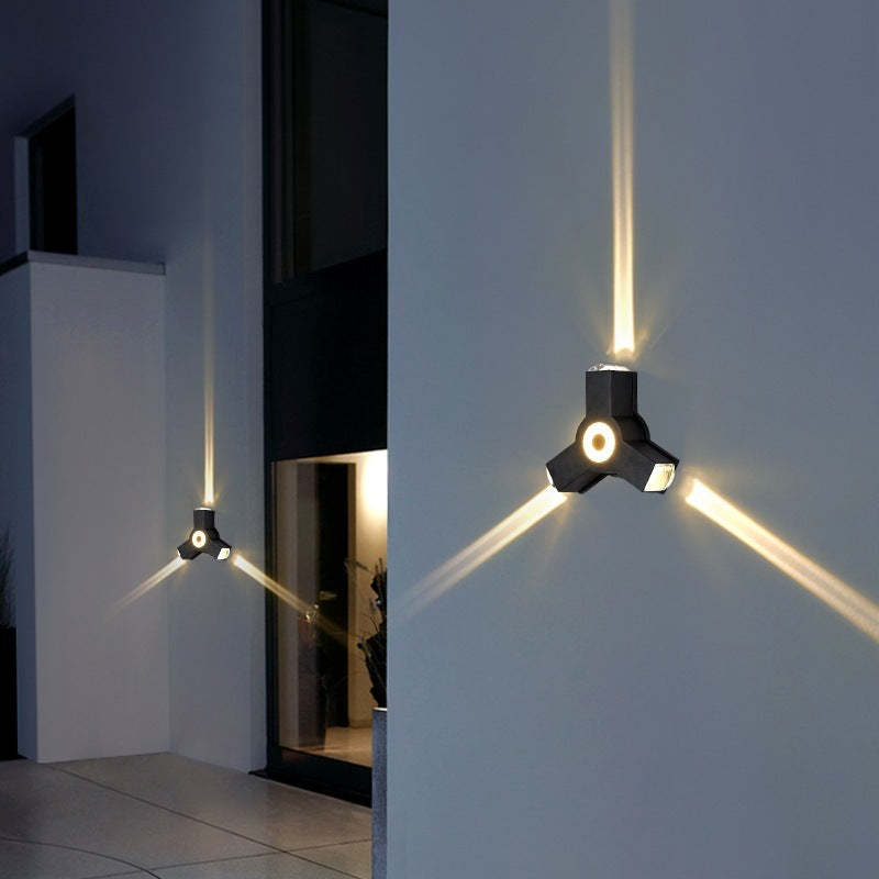 Ovelo Modern Waterproof Minimalist Cross Outdoor Wall Light Garden/Corridor - Lamp Outdoor