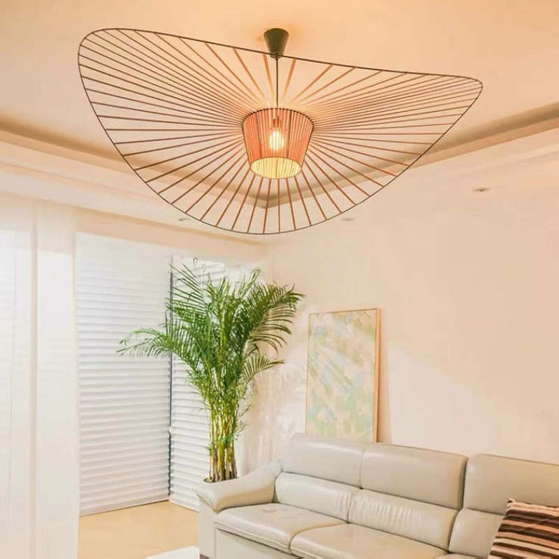 Zenro Modern Flower Fabric Pendant Light 4 Color, Black/White/Gold/Brown - Lamp Outdoor