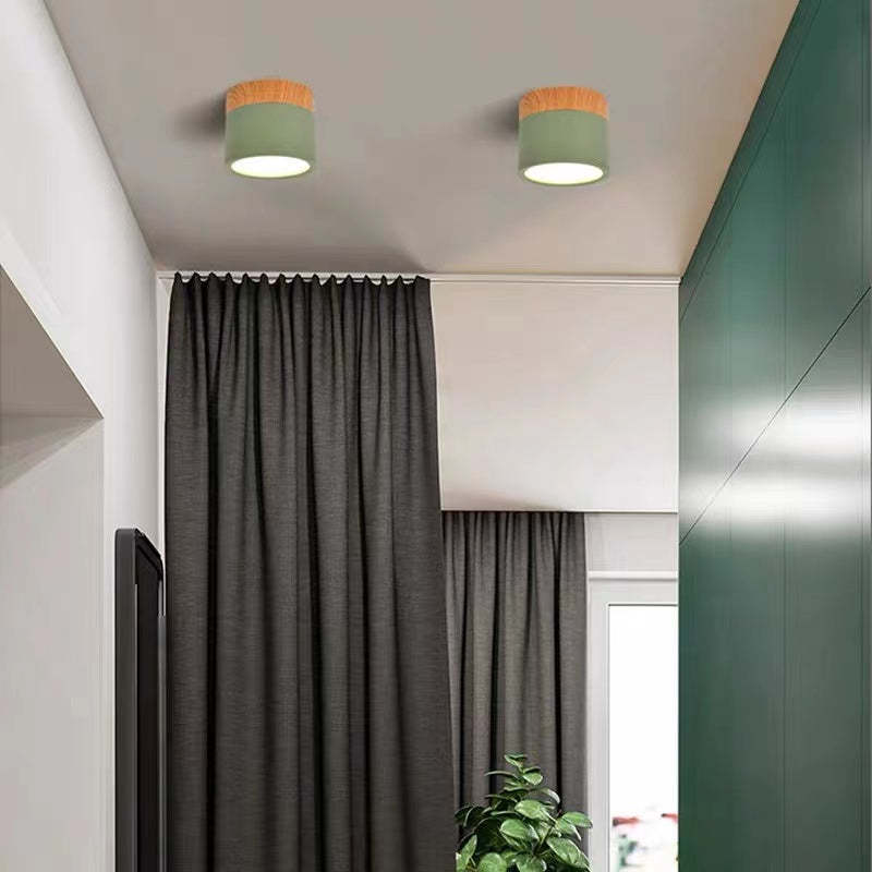 Jojo Cylindrical Flush Mount Ceiling Light - Lamp Outdoor