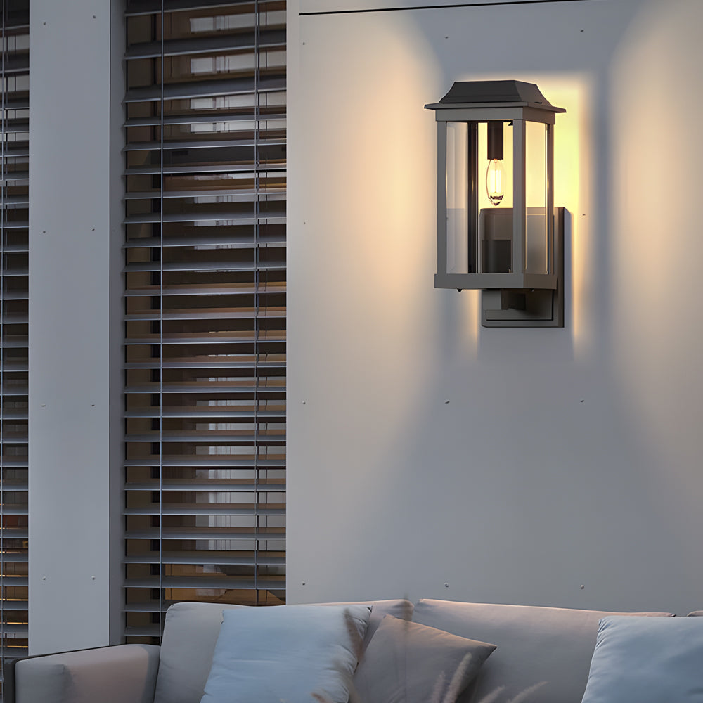 Waterproof Square Metal Outdoor Wall Sconces American-Style Minimalist - Lamp Outdoor