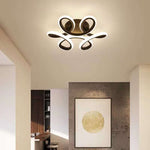 Fael Modern Flower Shape Metal Ceiling Light, Black/White, Hallway - Lamp Outdoor