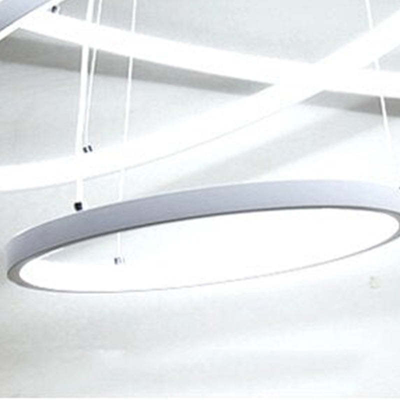 Aluna Pendant Light, Inner Ring Illuminated, White/Black/Gold - Lamp Outdoor