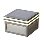 Waterproof Metal Pillar Lights Square Minimalist Style - Lamp Outdoor