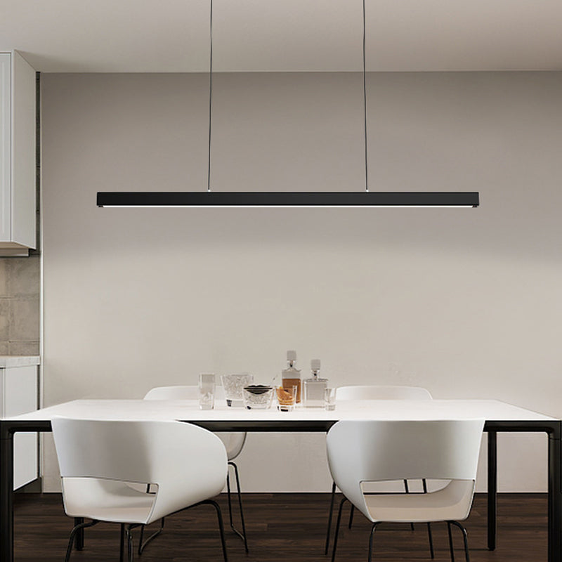 Orva Minimalist Classic Black & White Linear Pendant Light - Lamp Outdoor