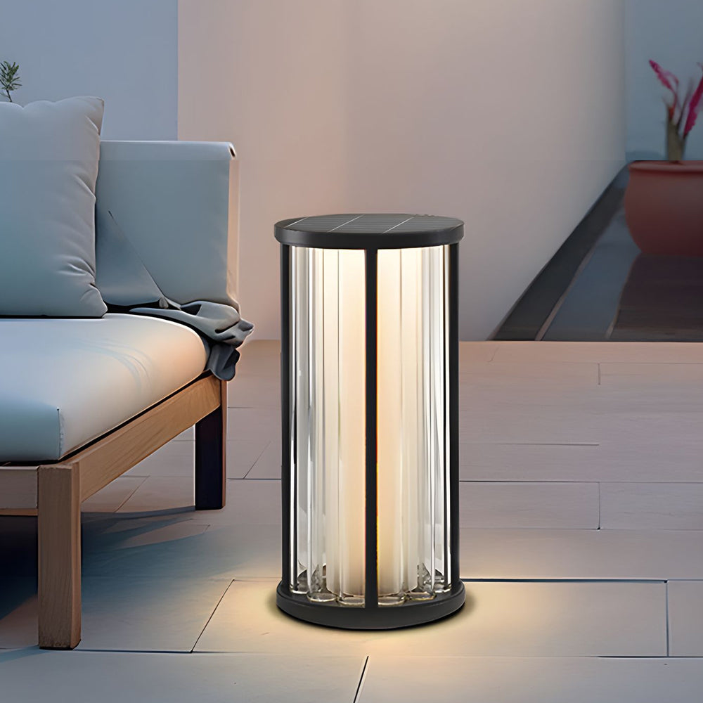 Cylinder Floor Lamp American Vintage Crystal - Lamp Outdoor