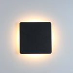 Klyne Minimalist Round/Square Outdoor Wall Lamp LED, Black/White - Lamp Outdoor