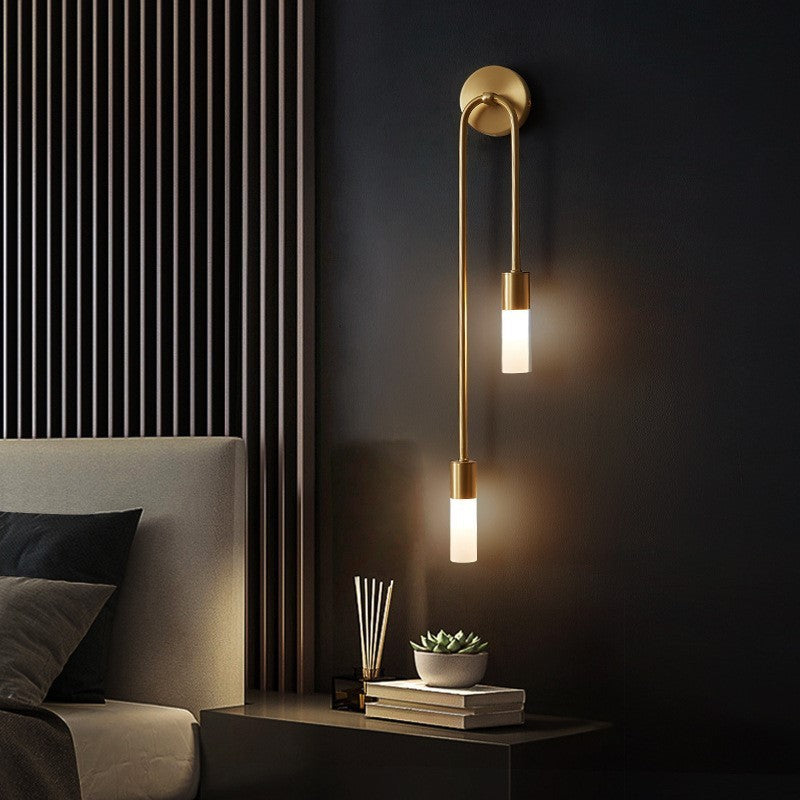 Rime Modern Wall Sconce for Bedeside Gold 2 PCS - Lamp Outdoor