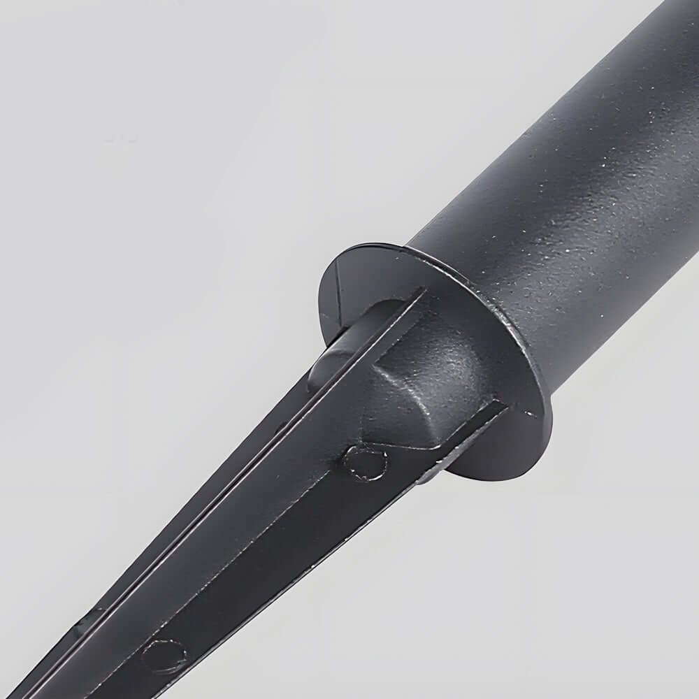 Elegant Black Solar LED Pathway Lights with Water Ripple Design - 27.6 Inch Height - Lamp Outdoor