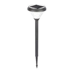 Elegant Black Solar LED Pathway Lights with Water Ripple Design - 27.6 Inch Height - Lamp Outdoor