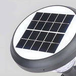 Elegant Black Solar LED Pathway Lights with Water Ripple Design - 27.6 Inch Height - Lamp Outdoor