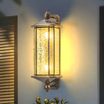 Elegant Brass Glass Lantern Copper Outdoor Wall Light - Lamp Outdoor