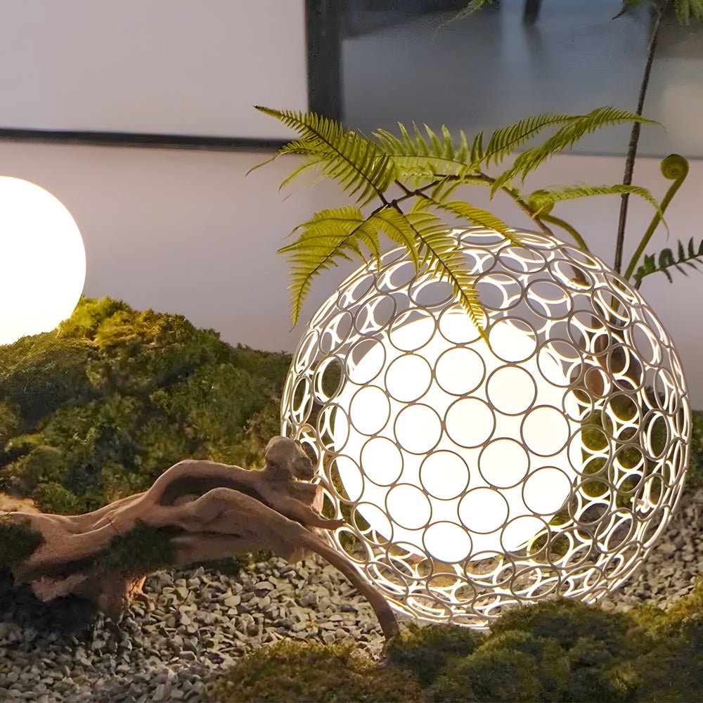Elegant Dandelion Sphere Outdoor Pole Light LED Garden Lighting - Lamp Outdoor