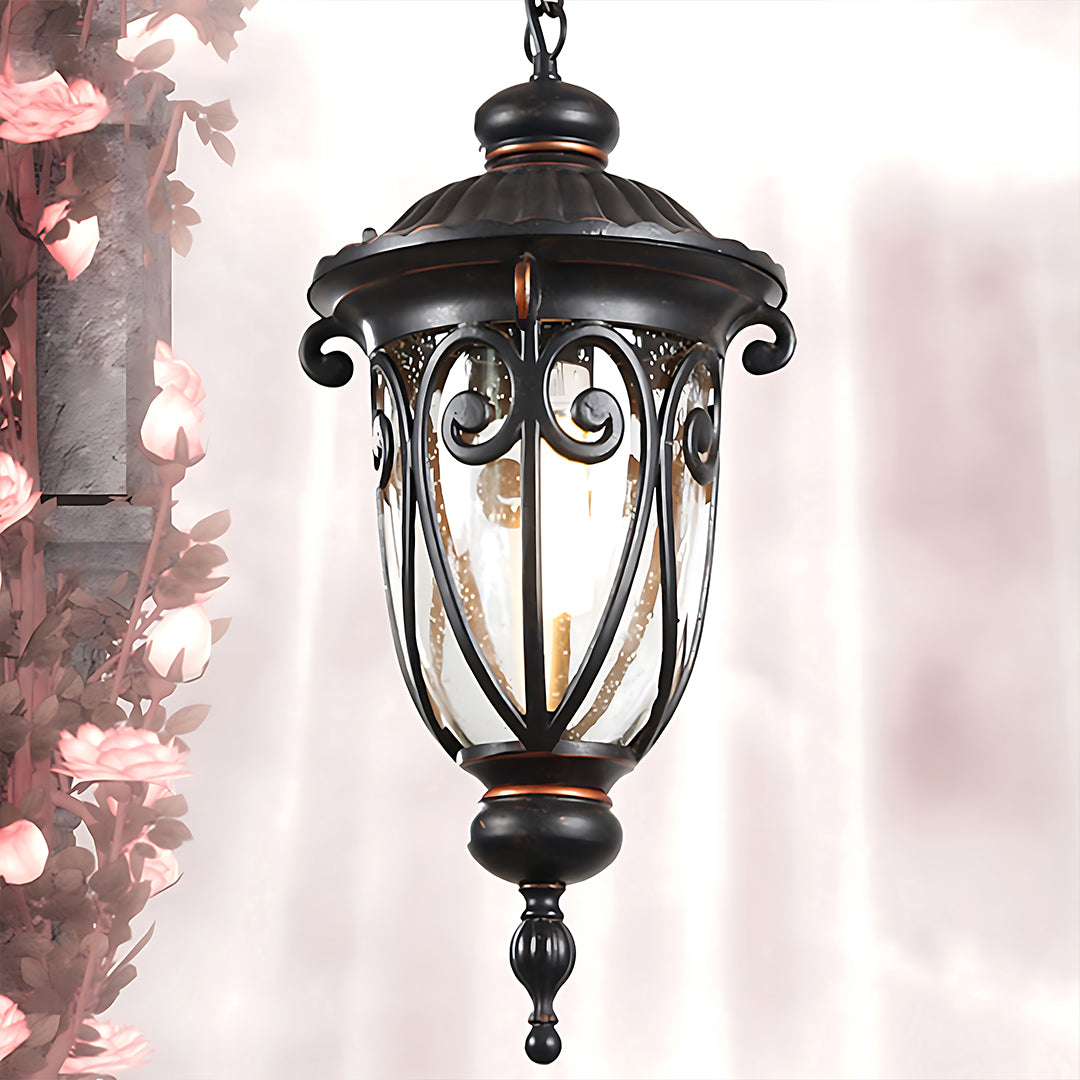 Black Ceiling Light Fixtures Aluminum Waterproof European-Style - Lamp Outdoor