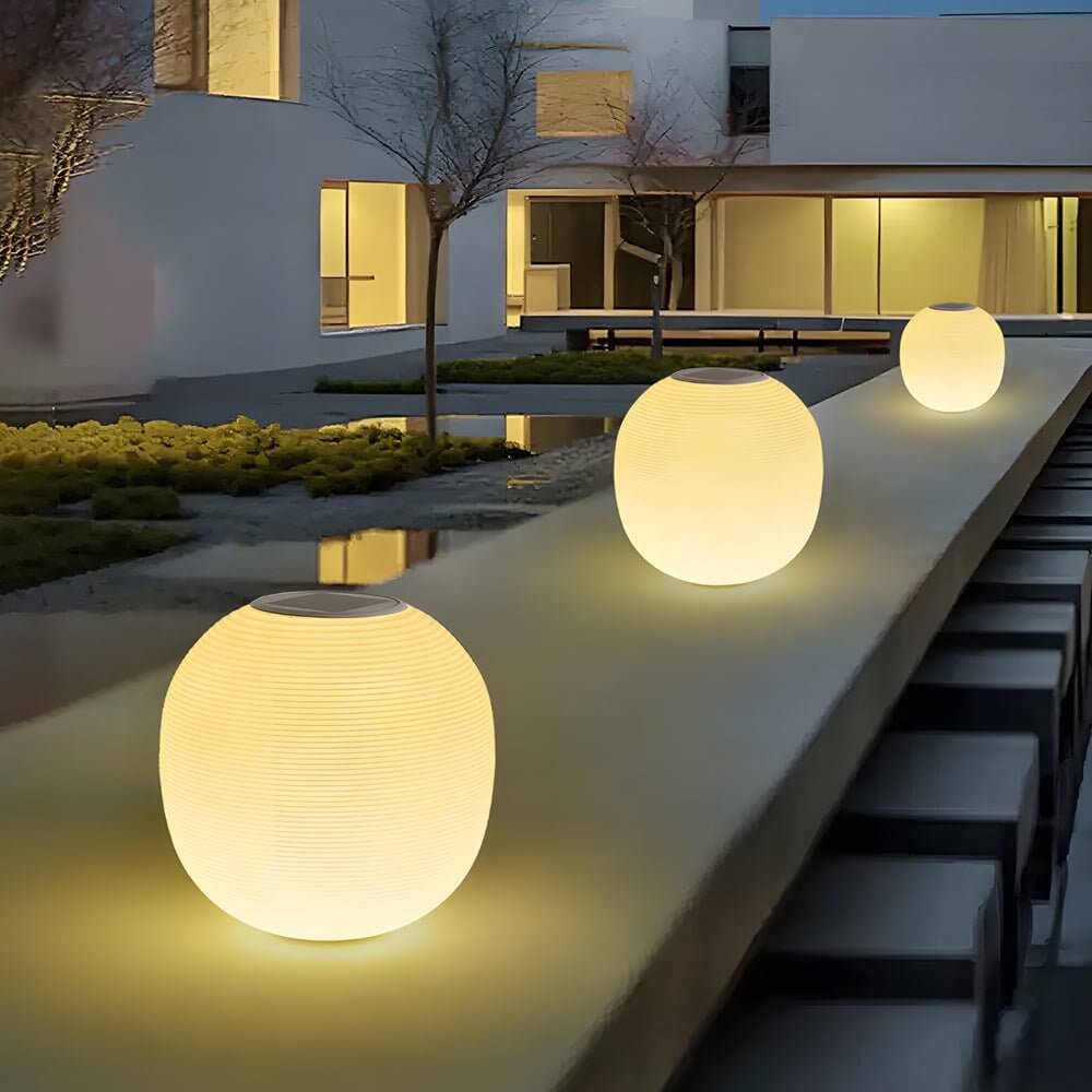 Elegant Solar Powered Post Light LED Spiral Design Lamp with 3 Color Temperatures and IP65 Waterproof - Lamp Outdoor