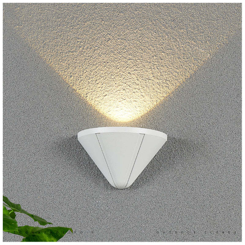 Ray Modern Cone LED Outdoor Wall Lamp Metal Acrylic Garden Corridor Street - Lamp Outdoor