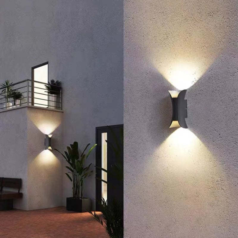 Noxel Curved Outdoor Wall Mounted Led Lamp - Lamp Outdoor