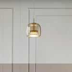 June Morden Glass Pendant Light Clear/Smoky/Amber - Lamp Outdoor