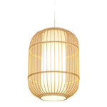 Kuro Hand-Woven Knitted Rattan Bamboo Vintage Pendant Light - Lamp Outdoor